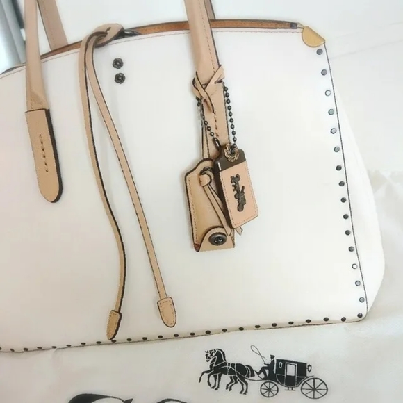 Coach Cooper Carryall In Colorblock With Rivets - Picture 6 of 16